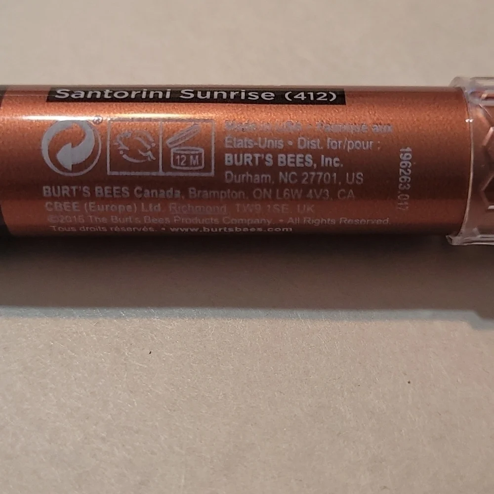 Burt's Bees Gloss Lip Crayon 2 Pack NEW